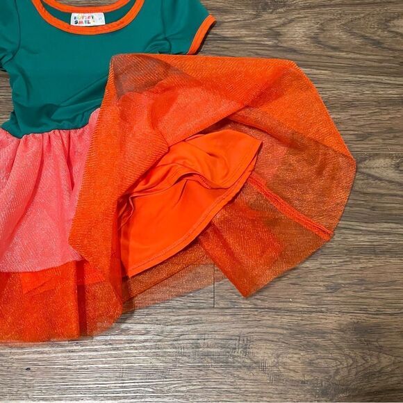Dot Dot Smile Classic Cap Sleeve Tulle Party Christmas Holiday Dress Green Red 2 - Picture 5 of 9